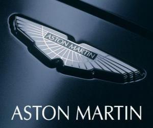 пазл Aston Martin логотип, британского производителя автомобилей.
